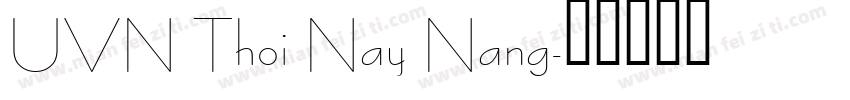 UVN Thoi Nay Nang字体转换
